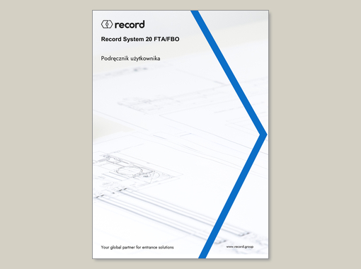 record FTA 20 (FBO) – Instrukcja obsługi